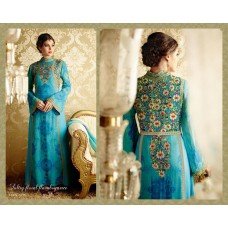 5711 BLUE AND MULTICOLOR HEER 8 BY KIMORA PARTY WEAR DESIGNER SUIT 